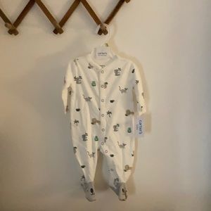 NWT Carter’s Onesie, Forest Animal Print